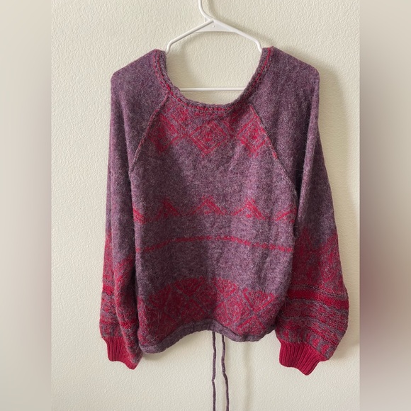 Free people Purple and Red Knit Sweater - Picture 4 of 4